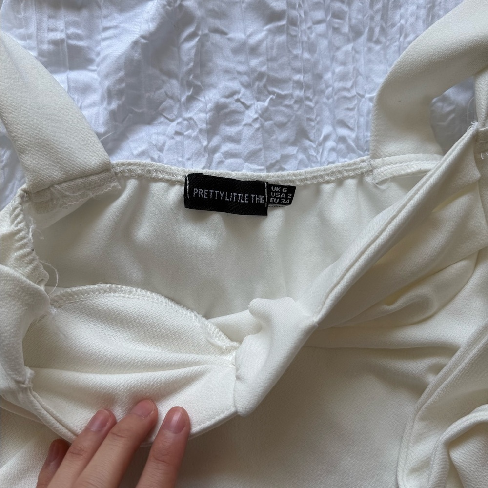 PrettyLittleThing Tie-Shoulder Top - Picture 2 of 3